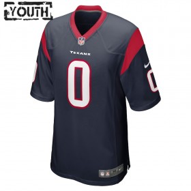 Camiseta Niño Houston Texans Davis Mills 0 Nike Navy 2021 NFL Draft
